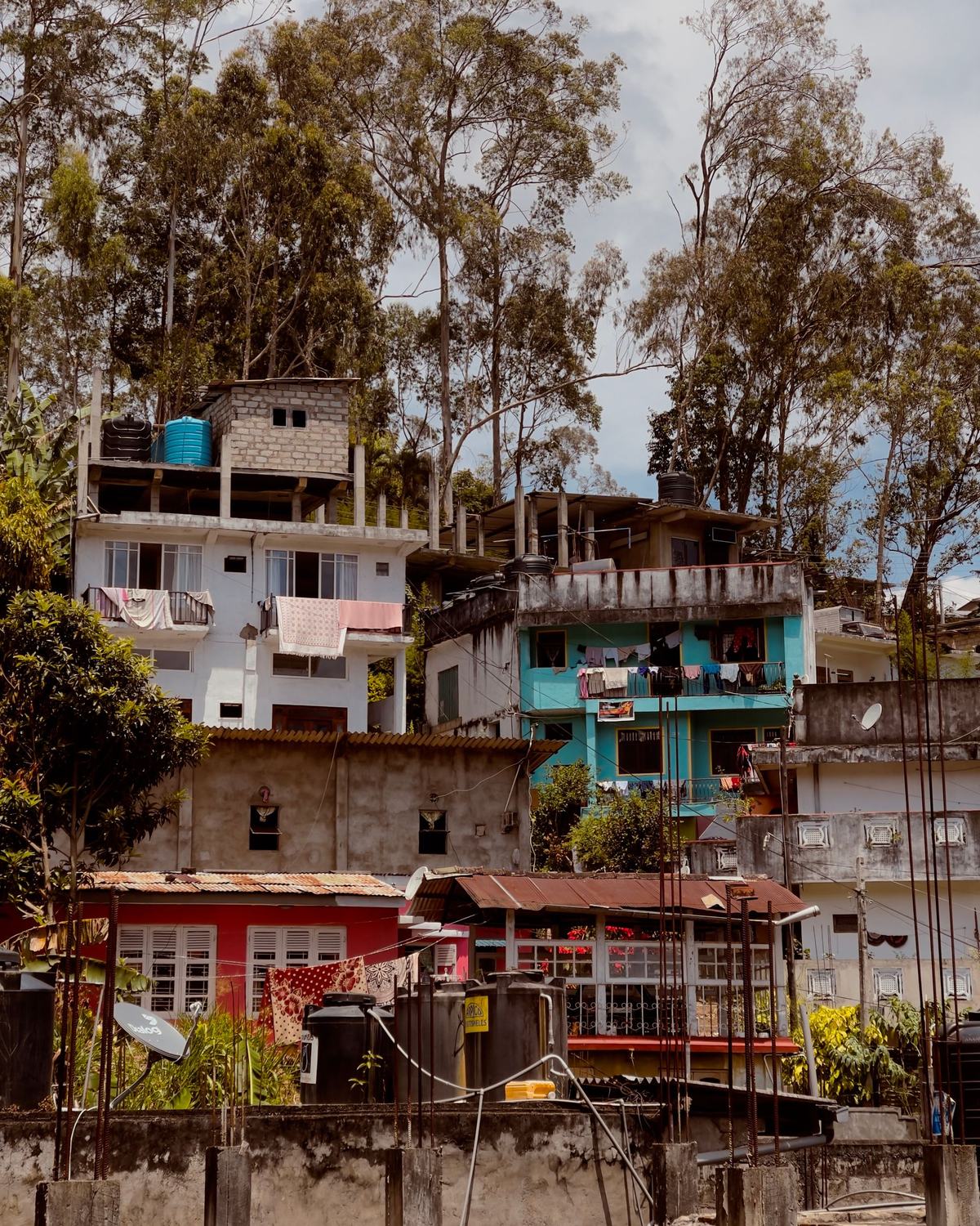 Hillside houses in Bandarawela